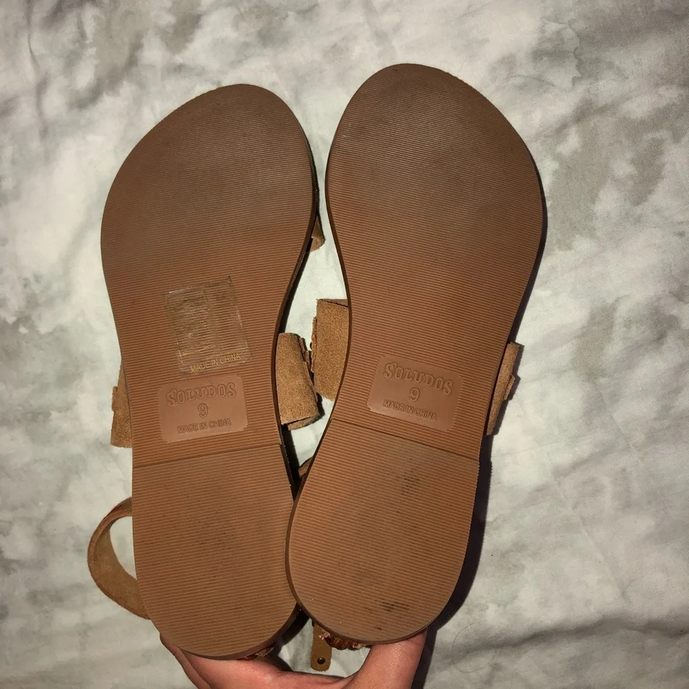 NWOB Soludos Western Embroidered Strap Sandals - Picture 8 of 8